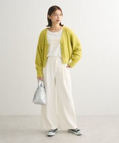 Green Parks ラメシャギーニットカーディガン