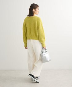 Green Parks ラメシャギーニットカーディガン