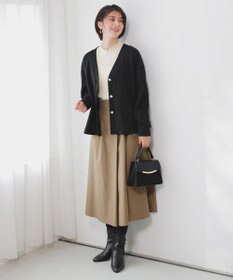 ANY SIS CICA加工 フリルネック プルオーバー