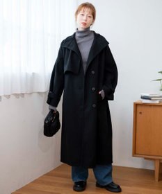 WEGO スタンドカラーロングコート