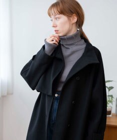 WEGO スタンドカラーロングコート