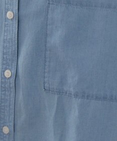 WEGO 【ANGIE VINTAGE】シアーデニムバンドカラーシャツ