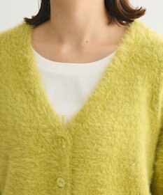 Green Parks ラメシャギーニットカーディガン