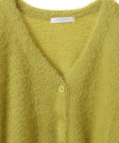 Green Parks ラメシャギーニットカーディガン