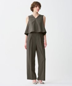 uncrave 【佐藤晴美さん着用】ウォッシャブルドライサップ ワイドパンツ(サスペンダー付き)