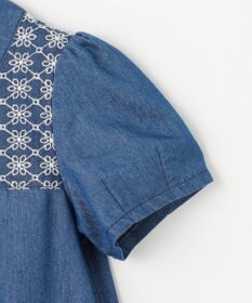 組曲 KIDS 【110-140㎝】レースコンビデニム ワンピース