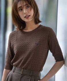 ANY SIS S ケーブルニット プルオーバー