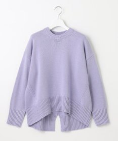 UNFILO 【洗える】スプリングコットンニット バックスリット