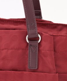 Y'SACCS ドットジャガードポーチ付きトートバッグ