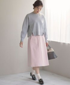 組曲 L スウェットライクニットプルオーバー