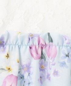 ANY KIDS オン・オフショルダー チューリップ ワンピース