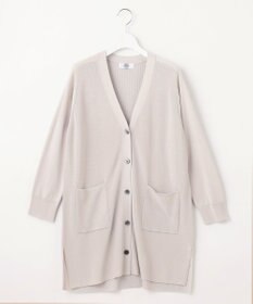 J.PRESS LADIES L 【洗える】COTTON MODAL Vネック カーディガン