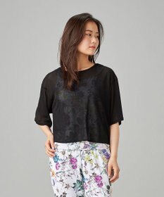 Chacott シアーリブバッククロスTシャツ