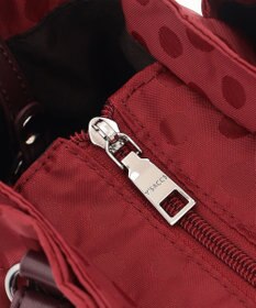 Y'SACCS ドットジャガードポーチ付きトートバッグ