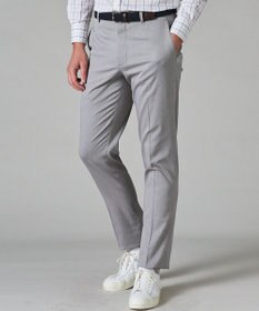 GOTAIRIKU 仕事で着られる綿パン【吸水速乾/ストレッチ/折り目加工】クールマックスコットンパンツ_ノータック（25年モデル） ライトグレー系