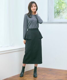 Feroux 【2WAY】サス付きペプラムデザイン スカート