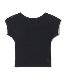 Chacott 【ノーソーイングニット】ボートネックメッシュTシャツ