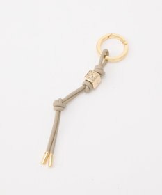 russet ［ノットモチーフ×メタルパーツ］レザーコードバッグチャーム（Z-223）