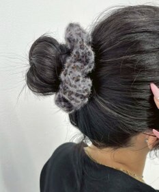 WEGO Lシャギーレオパードシュシュ