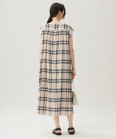 自由区 【カタログ掲載・洗える】シアーブライトチェック ワンピース