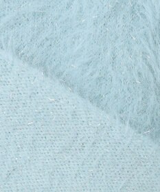 ANY SIS 【洗える】フィルムラメシャギー ニット