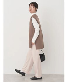 earth music&ecology ＳＥＴ２点圧縮風ポンチベスト＋リブタートル