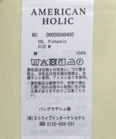 AMERICAN HOLIC きれいめコットンベーシックＴシャツ（５分袖）