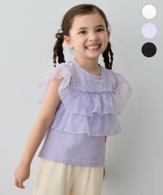 ANY KIDS 3WAY フリルドッキングTシャツ ラベンダー