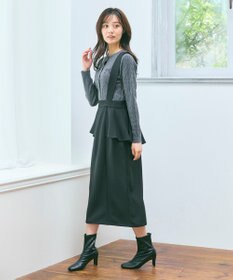 Feroux 【2WAY】サス付きペプラムデザイン スカート