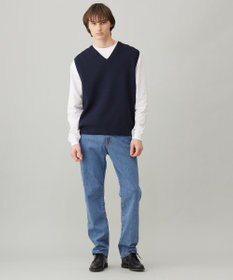 UNFILO MENS スタイリッシュ ニット ベスト