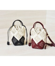 genten 【WEB限定カラー】サステナブルカットワーク ポシェット