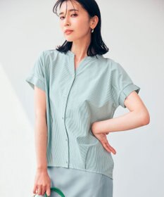 ANY SIS 【洗える】シルケットスキッパー ブラウス