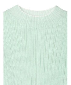 earth music&ecology シアー配色リブプルオーバー