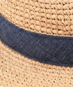 JOSEPH ABBOUD 【ナチュラルな風合い】ラフィアメランジハット