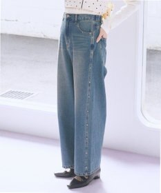 earth music&ecology スタッズデニムパンツ