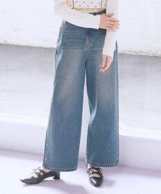 earth music&ecology スタッズデニムパンツ