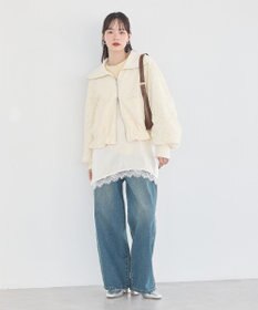 earth music&ecology スタッズデニムパンツ