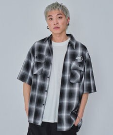 WEGO 【ユニセックス着用ITEM】グラフィックオンブレチェックシャツ（SS）