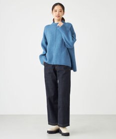 SHARE PARK LADIES スフレヤーンモックネックニット