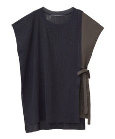 YECCA VECCA メッシュ編みレイヤードニット