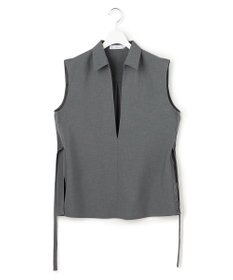 ICB 【WEB＆一部店舗限定】SerikaWorsted ノースリーブスキッパーブラウス