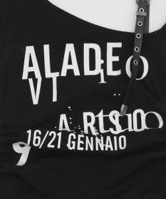 WEGO ハトメショルダーロゴワンショルT