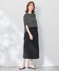 ANY 【洗濯機可】プリントブラウス