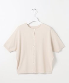 自由区 【前後着用可能】クレープストレッチドルマンスリーブ ニット