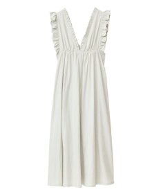 Green Parks ■ＥＳＣＡＲ　フリルＶネックワンピース