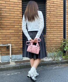 WEGO ハトメハンドルミニボストンショルダー