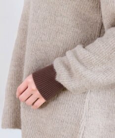 Tiaclasse 【洗える】表情豊かなメランジニットVネックトップス