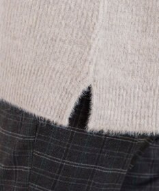 Tiaclasse 【洗える】表情豊かなメランジニットVネックトップス