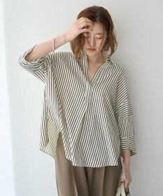 YECCA VECCA バルーン袖スキッパーシャツ