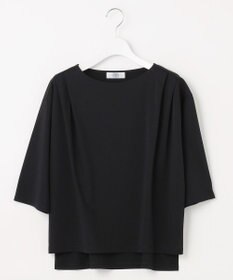 J.PRESS LADIES 【洗える・抗菌防臭・接触冷感・吸水速乾】ドライポンチ ボートネック カットソー